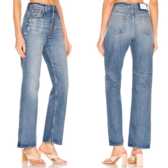 EB Denim High Rise Straight in Bonvi Size 32 - NWT - Picture 2 of 12